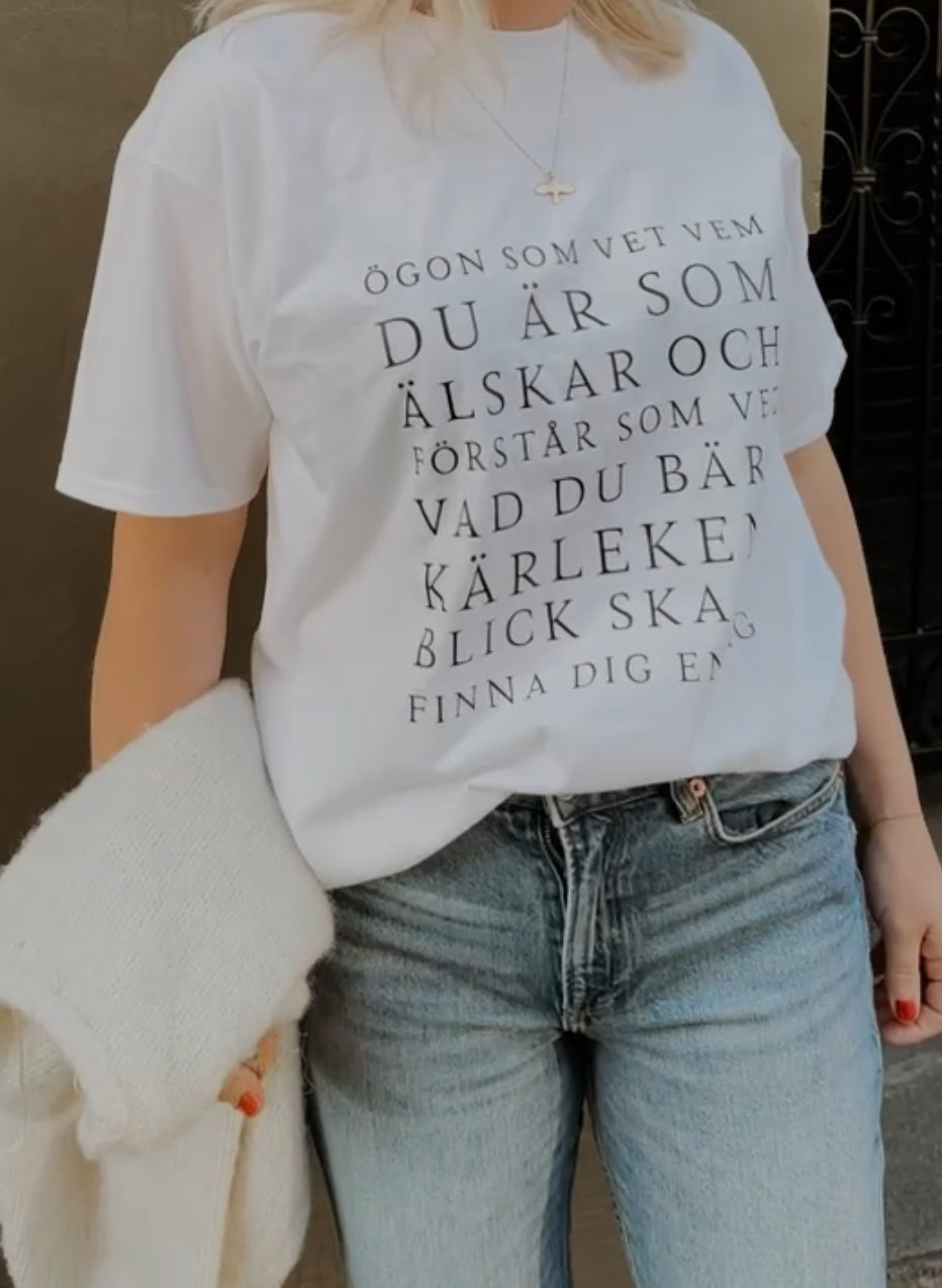 Kortärmad t-shirt - Ögon som vet